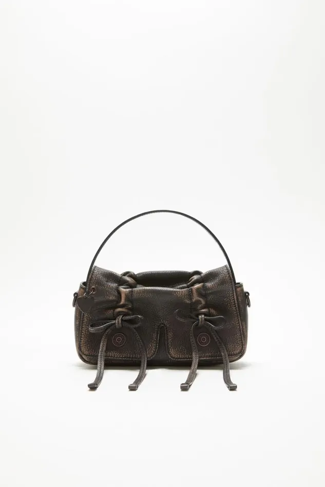 Acne Studios Multipocket Micro Bag Dark Brownbeige Man Bags