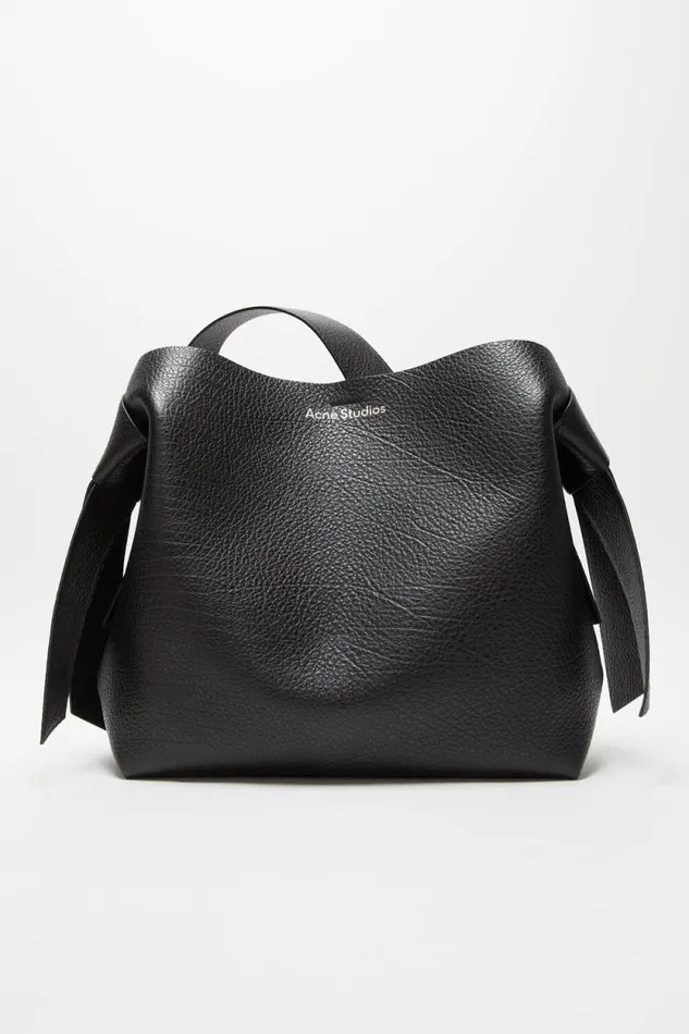 Acne Studios Musubi Midi Shoulder Bag Black Woman Bags