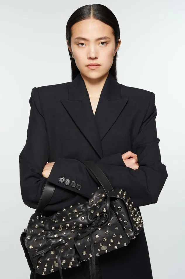Acne Studios Singlebreasted Coat Black Woman Outerwear