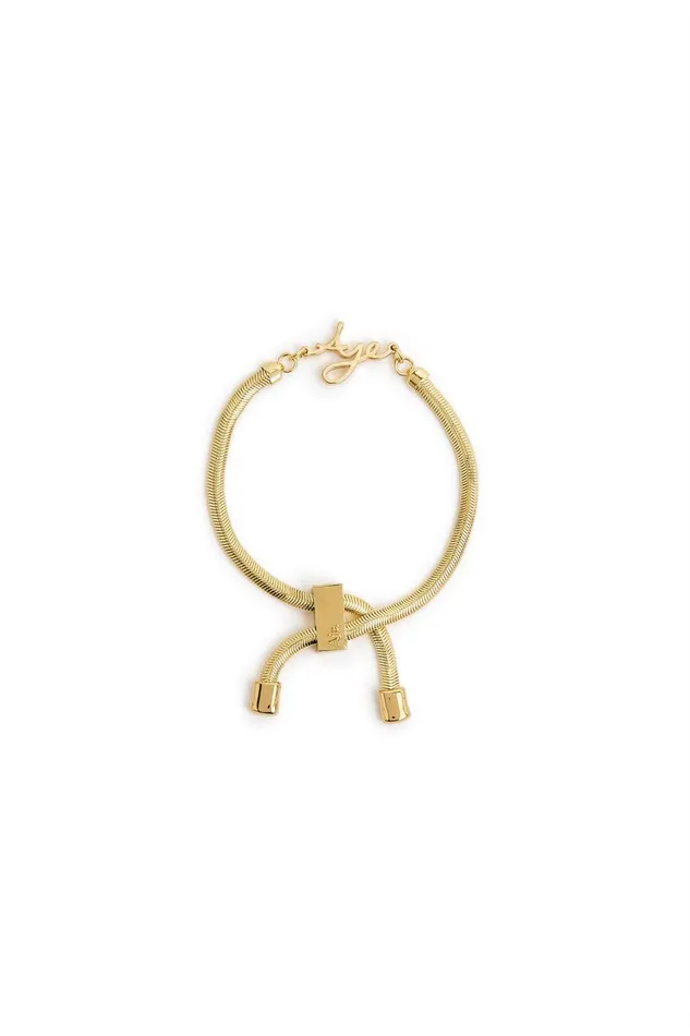 Aje Jewelry Lydie Logo Bracelet Gold 8211 Women Aje Jewelry Lydie Logo Bracelet Gold 8211 Women