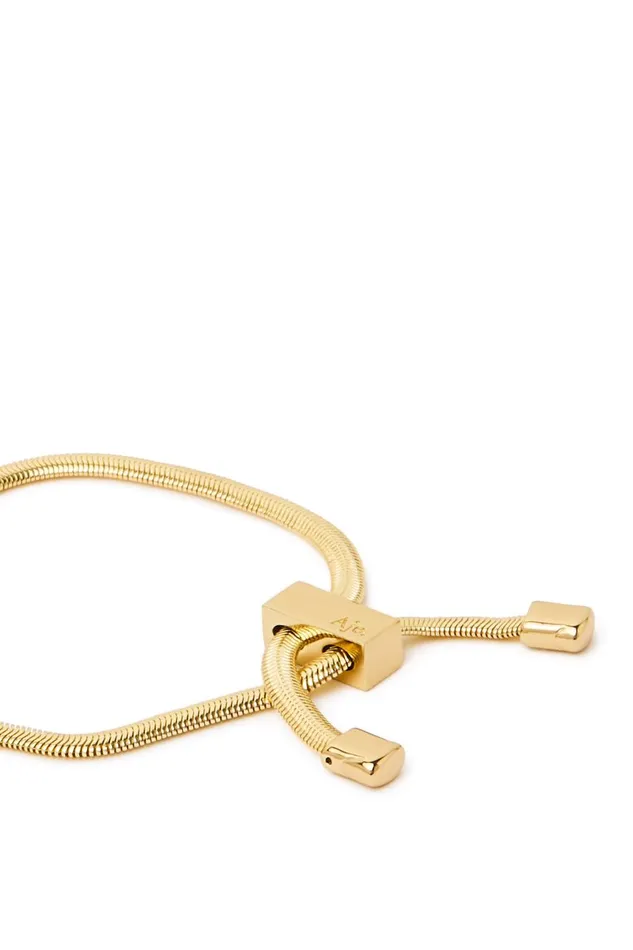 Aje Jewelry Lydie Logo Bracelet Gold 8211 Women Aje Jewelry Lydie Logo Bracelet Gold 8211 Women