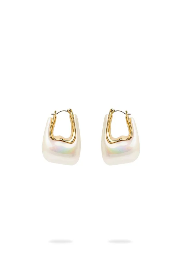 Aje Jewelry Starlight Hoop Resin Whitegold 8211 Women Aje Jewelry Starlight Hoop Resin Whitegold 8211 Women