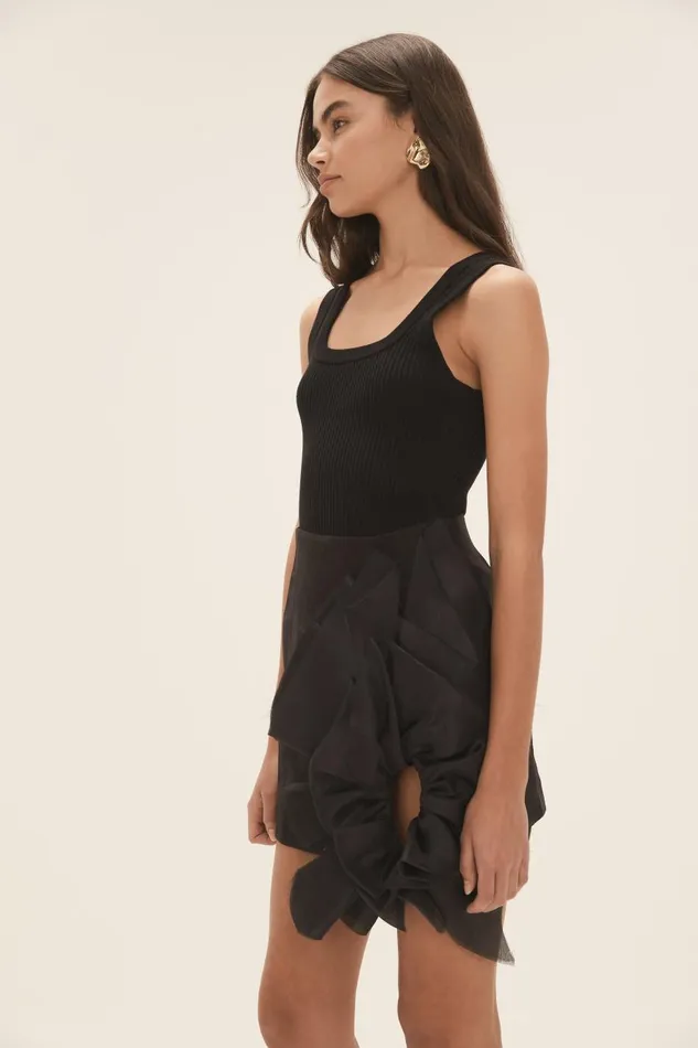 Aje Skirts Energy Mini Skirt Black 8211 Women