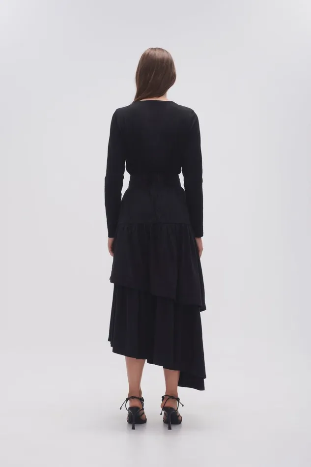 Aje Skirts Interlace Midi Skirt Black 8211 Women