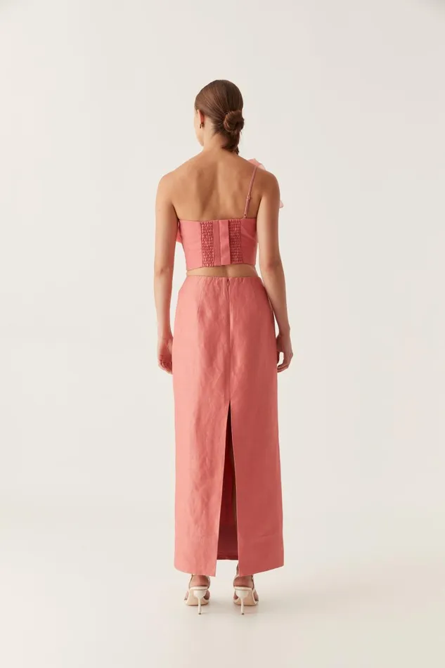 Aje Skirts Mary Column Maxi Skirt Guava Pink 8211 Women