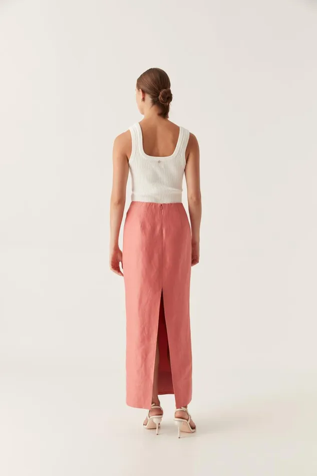 Aje Skirts Mary Column Maxi Skirt Guava Pink 8211 Women