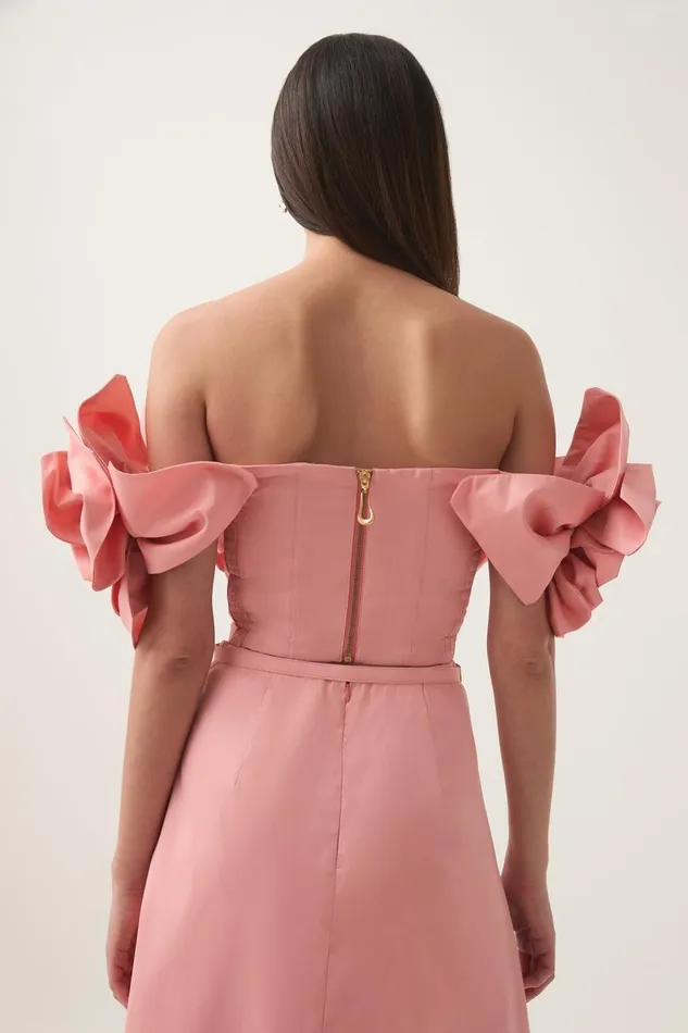 Aje Tops Etta Taffeta Top Washed Coral 8211 Women Aje Tops Etta Taffeta Top Washed Coral 8211 Women