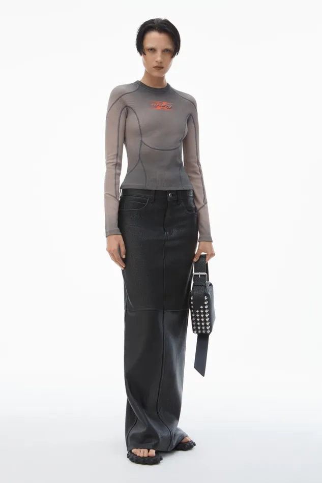 Alexander Wang Tops and Shirts Women Blade Logo LongSleeve Top