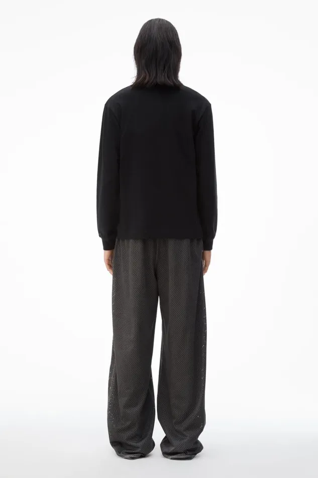 Alexander Wang UnisexWomenMen LongSleeve Tee In High Twist Jersey