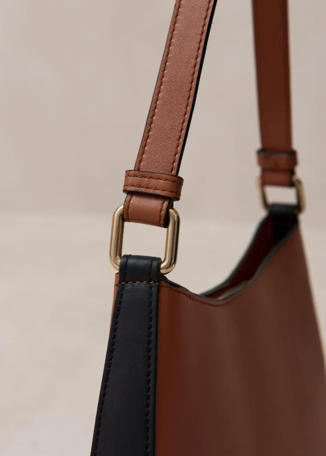 ALOHAS Bags The C Bicolor 8211 Black And Brown Leather Handbag 8211 Women