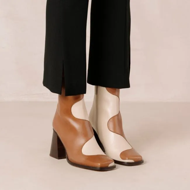 ALOHAS Boots Blair Bicolor Camel Cream 8211 Women