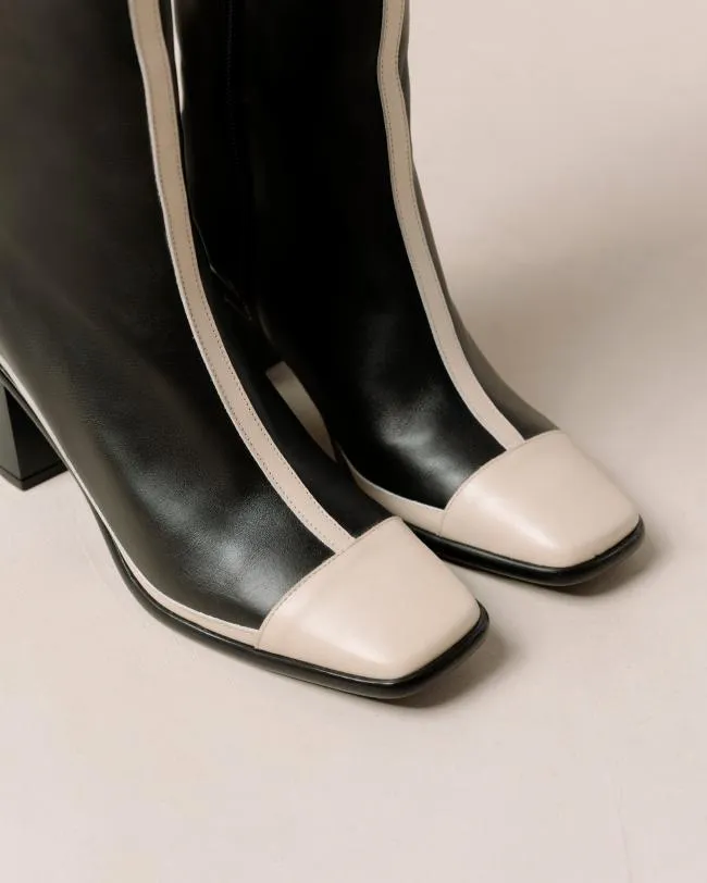 ALOHAS Boots East Retro Bicolor Black Cream 8211 Women