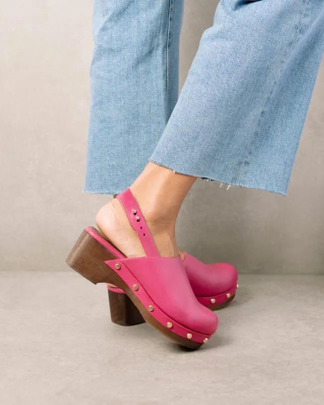 ALOHAS Clogs Vinyl 8211 Pink Leather Clogs 8211 Women