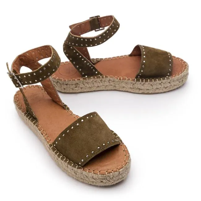 ALOHAS Espadrilles Rome 8211 Green Suede Espadrilles 8211 Women