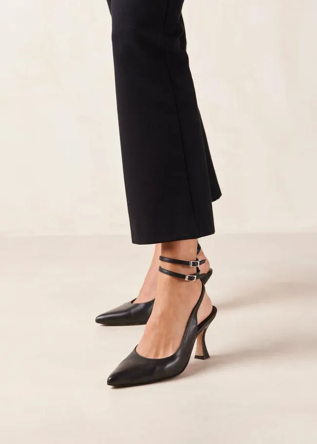 ALOHAS Heels Louise 8211 Black Leather Pumps 8211 Women