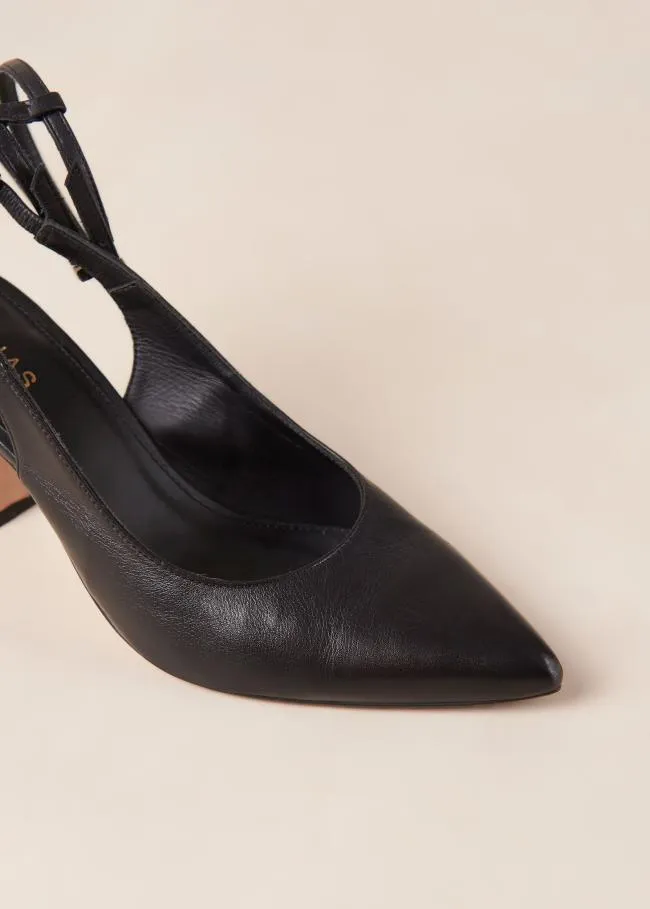 ALOHAS Heels Louise 8211 Black Leather Pumps 8211 Women