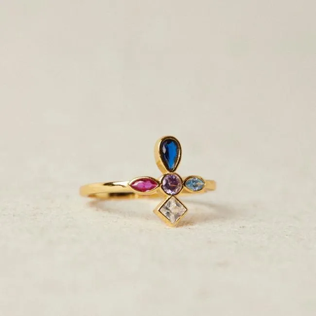 ALOHAS Jewelry Gem 8211 Gold Ring 8211 Women