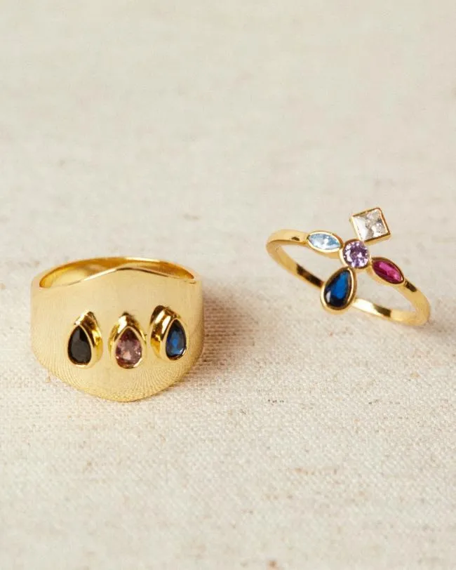 ALOHAS Jewelry Gem 8211 Gold Ring 8211 Women