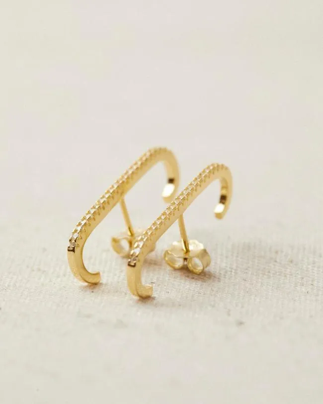 ALOHAS Jewelry Pysis 8211 Gold Crystal Earrings 8211 Women