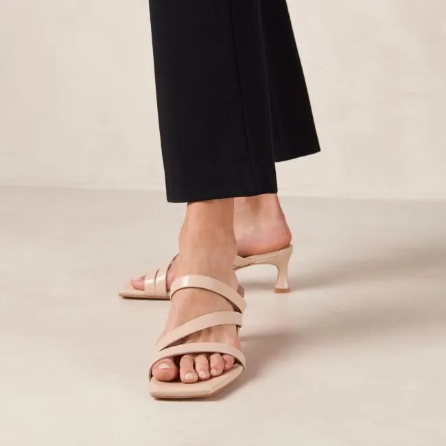 ALOHAS Mules Sonny 8211 Beige Vegan Leather Mules 8211 Women