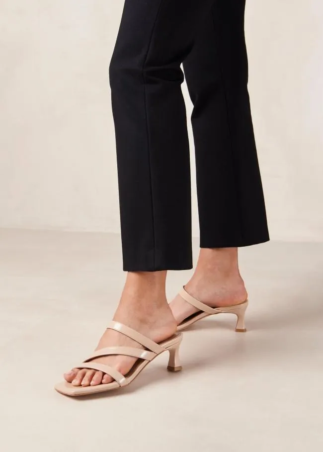 ALOHAS Mules Sonny 8211 Beige Vegan Leather Mules 8211 Women