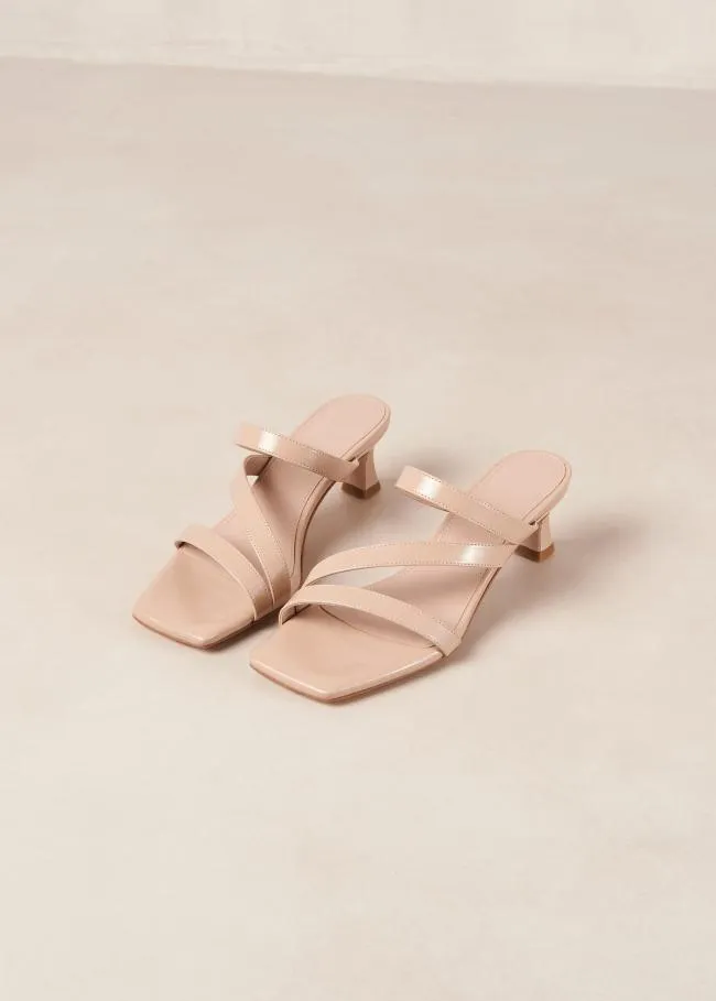 ALOHAS Mules Sonny 8211 Beige Vegan Leather Mules 8211 Women