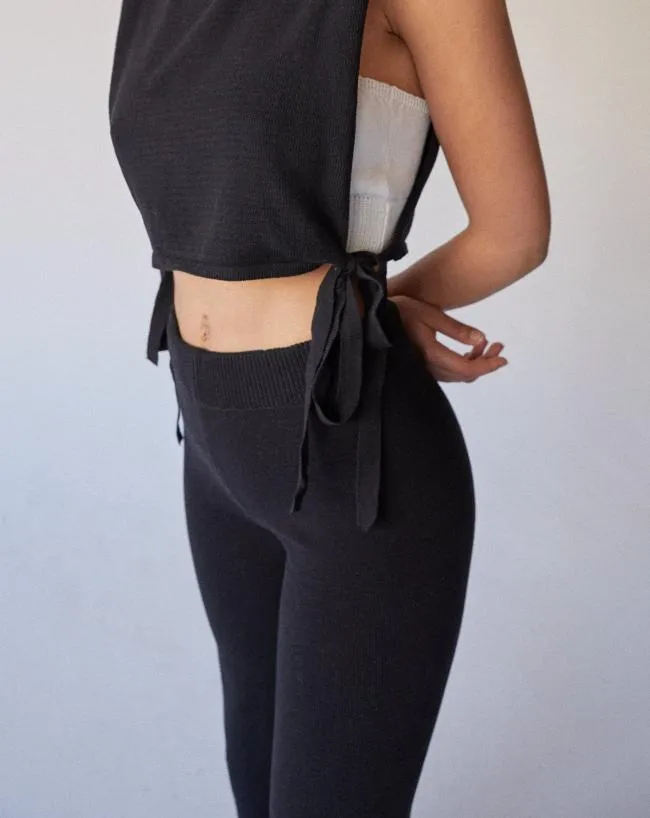 ALOHAS Pants Easy 8211 Black Knit Pants 8211 Women