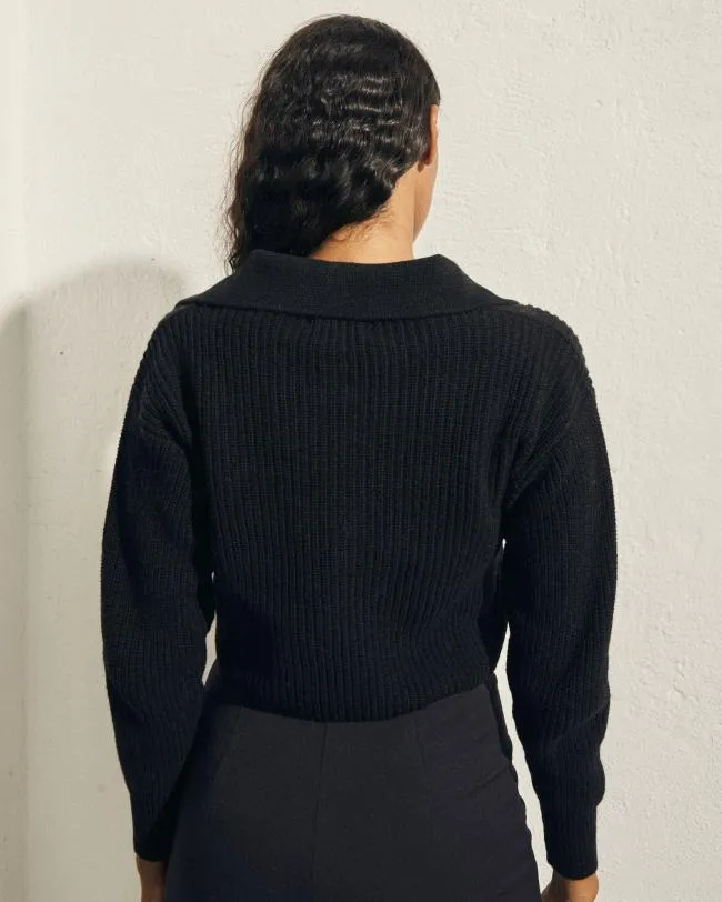 ALOHAS Sweaters and Cardigans Airliner 8211 Black Knit Top 8211 Women