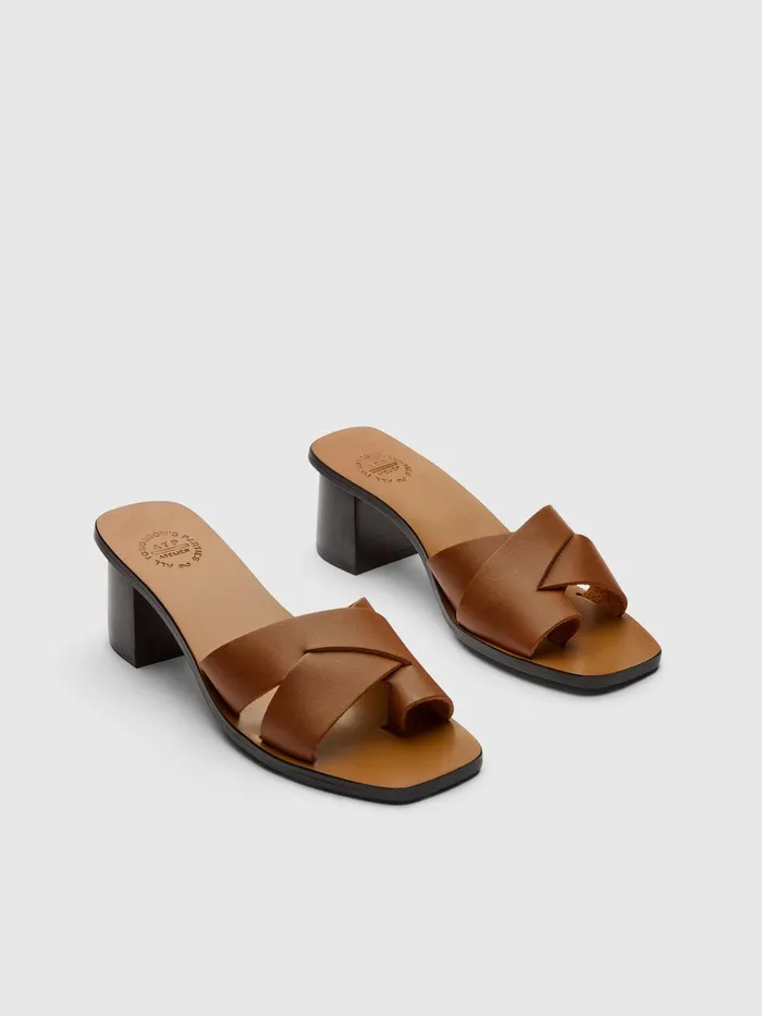 ATP Atelier Sandals Arcole Cannella Leather Heeled Sandals Cannella 8211 Women