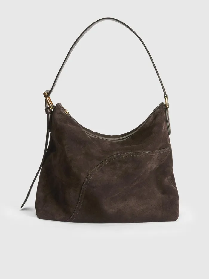 ATP Atelier Shoulder Bags Bassano Walnut SuedeLeather Tote Bag Walnut 8211 Women