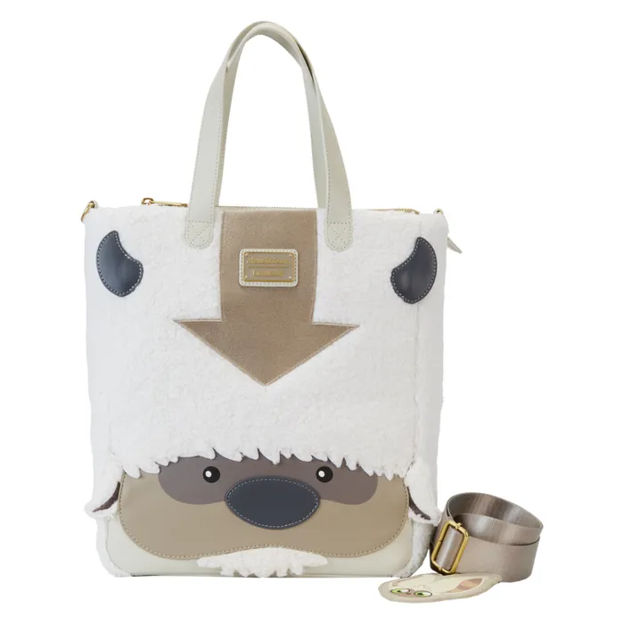 Avatar The Last Airbender Appa Cosplay Plush Tote Bag With Momo Charm Unisex Loungefly Bags and Wallets