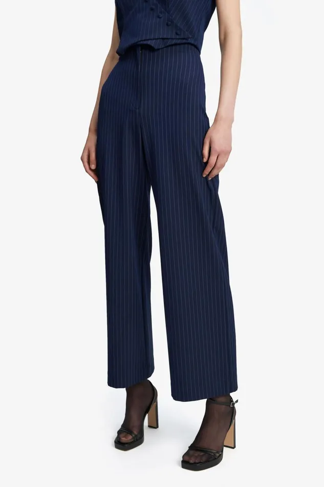 Bardot Pants Pin Stripe Wide Leg Pant In Navy Stripe 8211 Women Bardot Pants Pin Stripe Wide Leg Pant In Navy Stripe 8211 Women