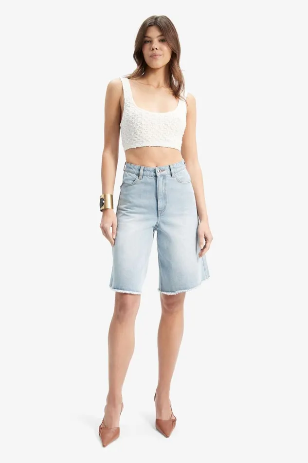 Bardot Shorts Forte Long Denim Short In Light Wash 8211 Women Bardot Shorts Forte Long Denim Short In Light Wash 8211 Women