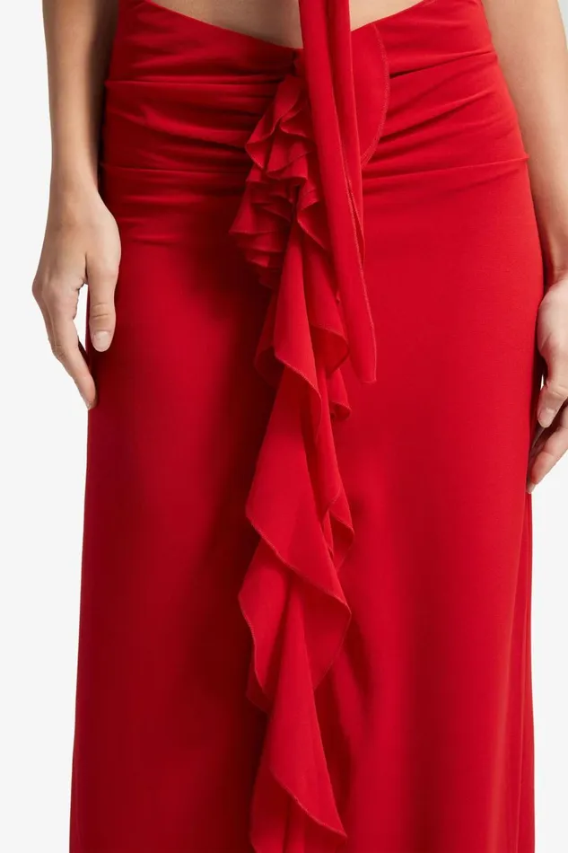 Bardot Skirts Akasha Midi Skirt In Deep Red 8211 Women Bardot Skirts Akasha Midi Skirt In Deep Red 8211 Women