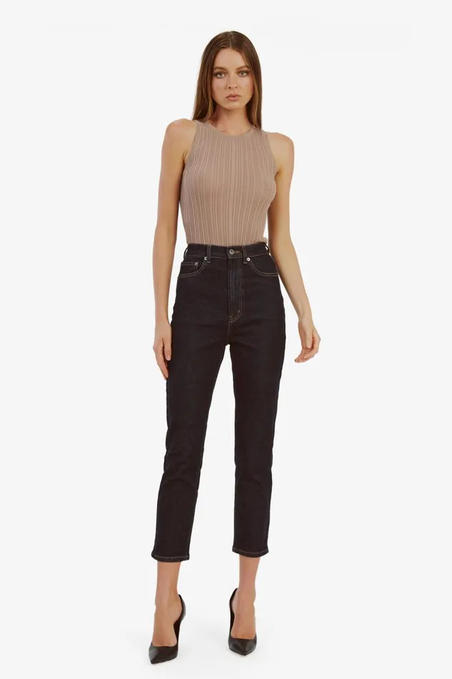 Bardot Straight Jean Heidi Straight Leg Jeans In Dark 8211 Women Bardot Straight Jean Heidi Straight Leg Jeans In Dark 8211 Women