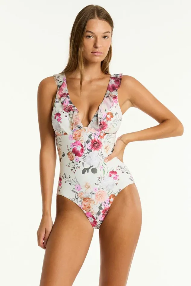 Belle Frill One Piece Belle Coconut Women Sea Level One Pieces