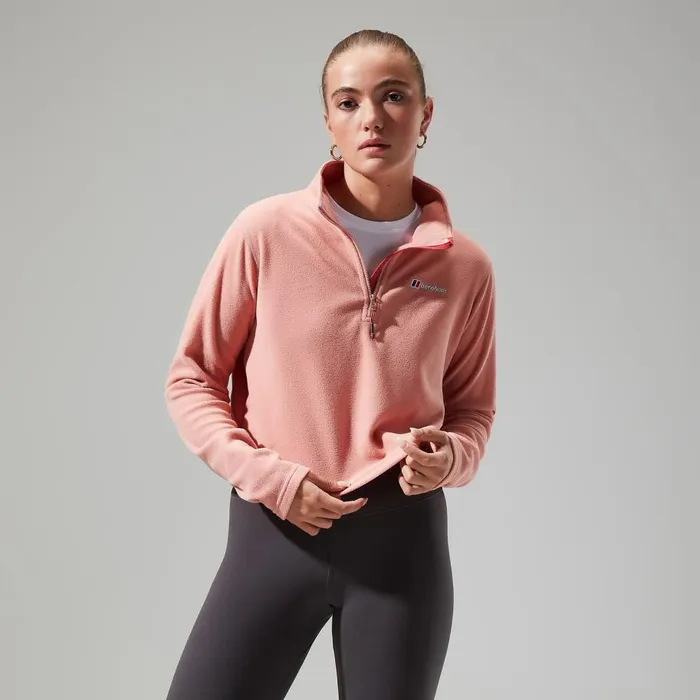 Berghaus Fleece Urban Prism Crop Half Zip 8211 Pink 8211 Women