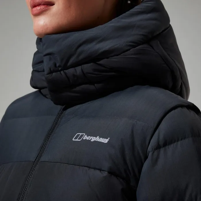 Berghaus Insulated Embo 4in1 Down Insulated Long Jacket 8211 Black 8211 Women