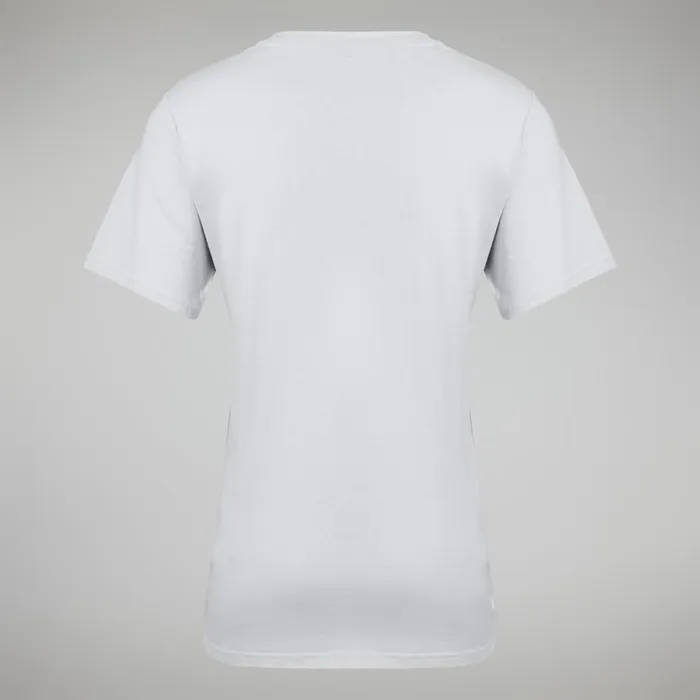 Berghaus TShirts Boyfriend Logo Short Sleeve Tee Pure White 8211 Women Berghaus TShirts Boyfriend Logo Short Sleeve Tee Pure White 8211 Women