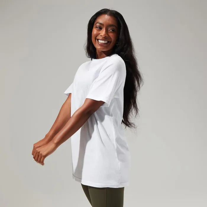 Berghaus TShirts Boyfriend Logo Short Sleeve Tee Pure White 8211 Women Berghaus TShirts Boyfriend Logo Short Sleeve Tee Pure White 8211 Women
