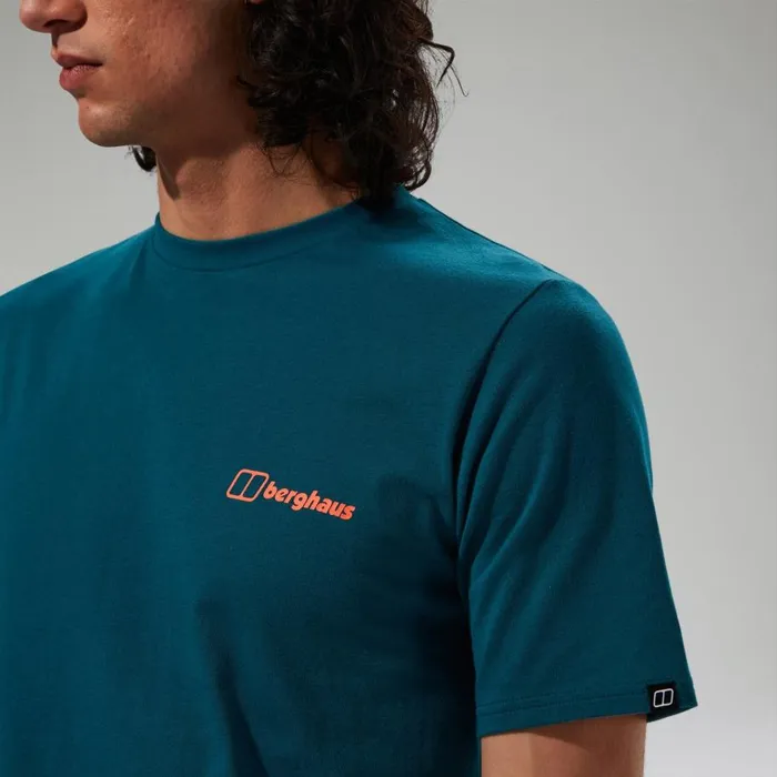 Berghaus TShirts MTN Silhouette Short Sleeve TShirt 8211 Blue 8211 Men Berghaus TShirts MTN Silhouette Short Sleeve TShirt 8211 Blue 8211 Men