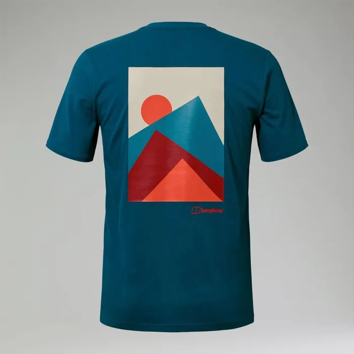 Berghaus TShirts MTN Silhouette Short Sleeve TShirt 8211 Blue 8211 Men Berghaus TShirts MTN Silhouette Short Sleeve TShirt 8211 Blue 8211 Men