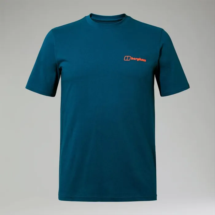Berghaus TShirts MTN Silhouette Short Sleeve TShirt 8211 Blue 8211 Men Berghaus TShirts MTN Silhouette Short Sleeve TShirt 8211 Blue 8211 Men