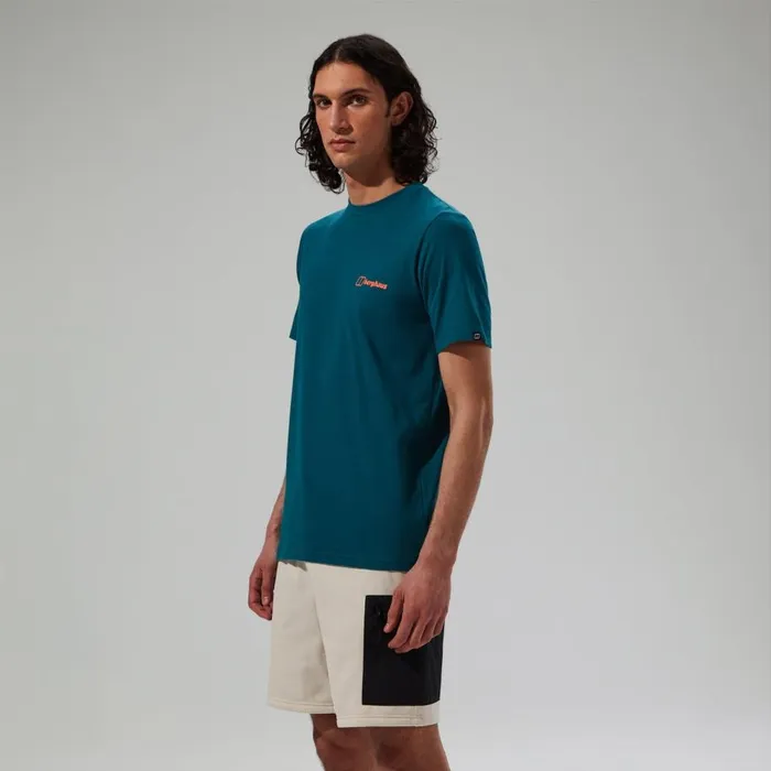 Berghaus TShirts MTN Silhouette Short Sleeve TShirt 8211 Blue 8211 Men Berghaus TShirts MTN Silhouette Short Sleeve TShirt 8211 Blue 8211 Men
