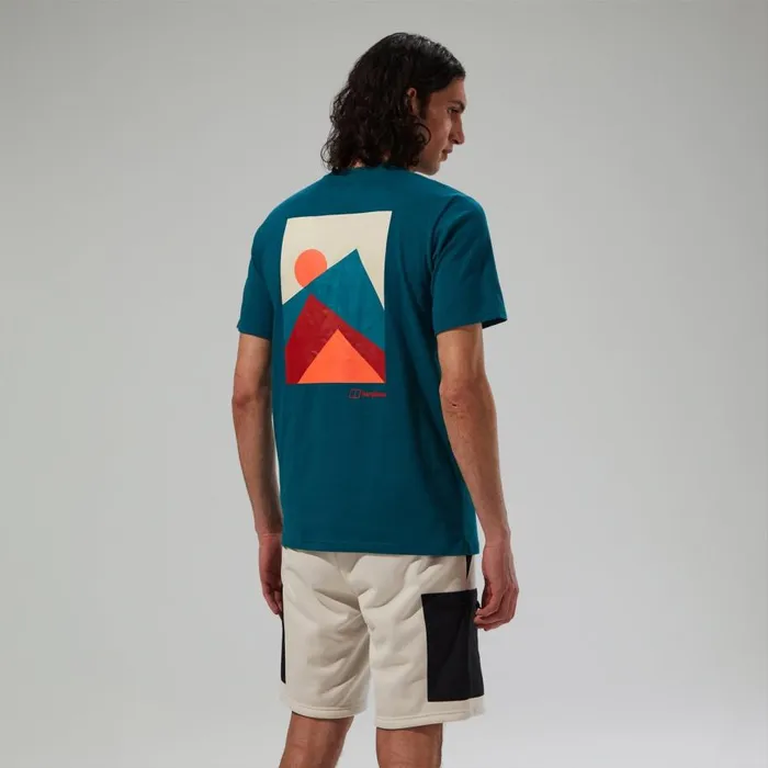 Berghaus TShirts MTN Silhouette Short Sleeve TShirt 8211 Blue 8211 Men Berghaus TShirts MTN Silhouette Short Sleeve TShirt 8211 Blue 8211 Men