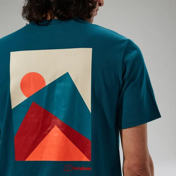 Berghaus TShirts MTN Silhouette Short Sleeve TShirt 8211 Blue 8211 Men Berghaus TShirts MTN Silhouette Short Sleeve TShirt 8211 Blue 8211 Men