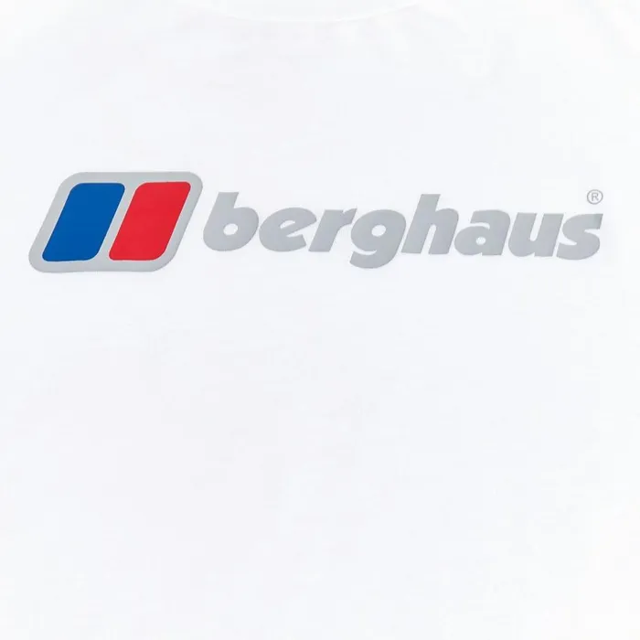 Berghaus TShirts Organic Big Logo Long Sleeve Tee White 8211 Men Berghaus TShirts Organic Big Logo Long Sleeve Tee White 8211 Men