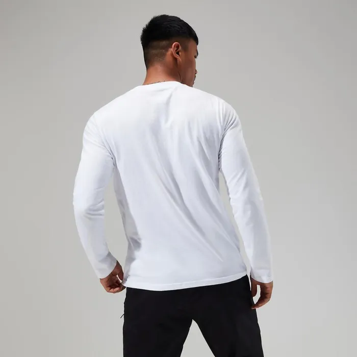 Berghaus TShirts Organic Big Logo Long Sleeve Tee White 8211 Men Berghaus TShirts Organic Big Logo Long Sleeve Tee White 8211 Men