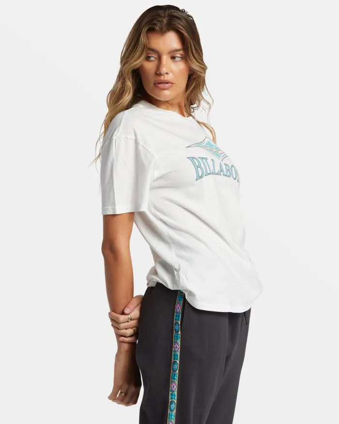 Billabong Graphic Tees and Tanks Heritage Diamond TShirt Salt Crystal 8211 Women Billabong Graphic Tees and Tanks Heritage Diamond TShirt Salt Crystal 8211 Women