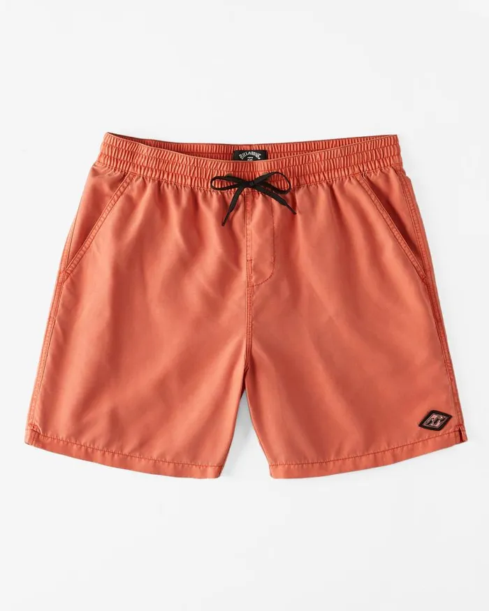 Billabong Layback Boardshorts All Day Overdyed Layback 17034 Swim Trunks Coral 8211 Men